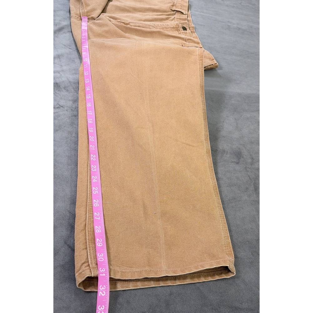 Carhartt B11-BRN Loose Fit Washed Duck Utility Work Pants Mens 38x32 Tan Brown - Picture 5 of 11